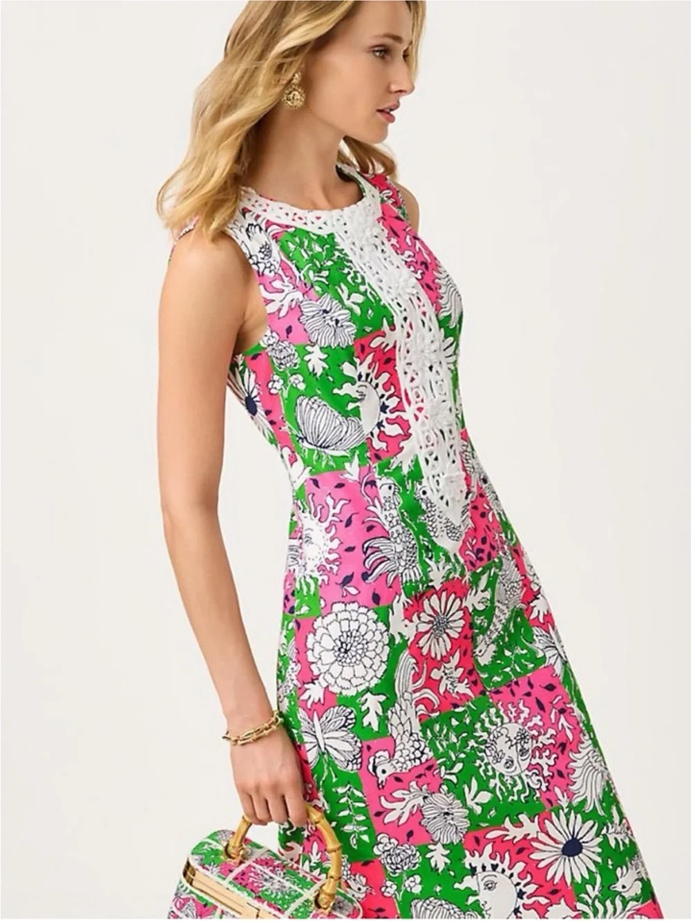 NWT Lilly Pulitzer Barberine Stretch Maxi Shift Dress